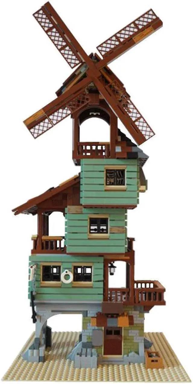 Alt view image 3 of 3 - ZITIANYOUBUILD YOUFOY Modular Building: Old Mill Model Building Toys Set 1762 Bricks Gift