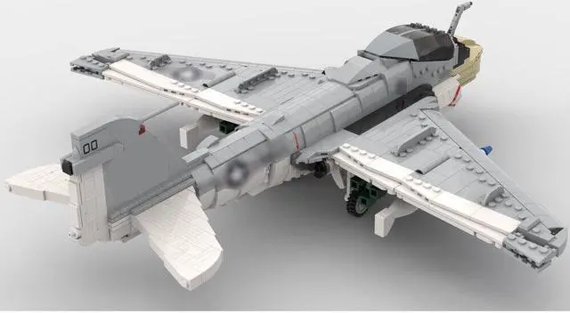 Main image of ZITIANYOUBUILD MOC-130722 Twinjet All-weather Attack Aircraft 1:35 for Collection 1566 Parts