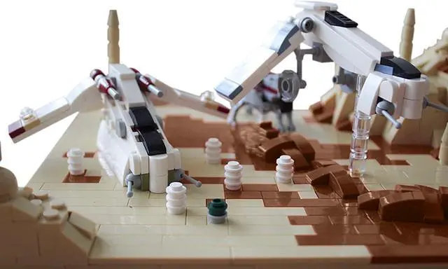 Alt view image 2 of 2 - ZITIANYOUBUILD C5195 Battle in Episode II with Ship and Walker from Movie 700 Parts