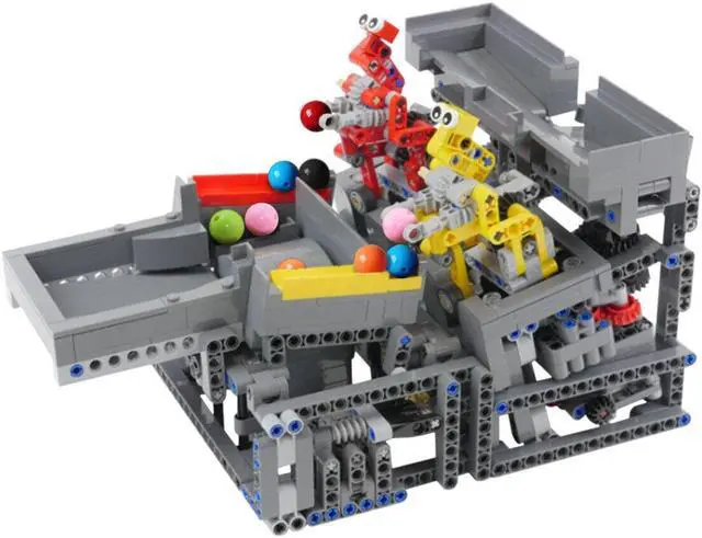 Main image of ZITIANYOUBUILD C4963 Catch and Spin Robots GBC Module 1258 Parts with Motor and 20x Balls