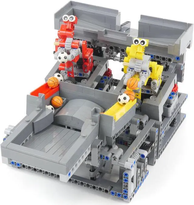 Alt view image 2 of 6 - ZITIANYOUBUILD C4963 Catch and Spin Robots GBC Module 1258 Parts with Motor and 20x Balls