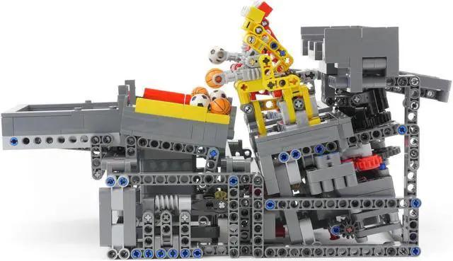 Alt view image 5 of 6 - ZITIANYOUBUILD C4963 Catch and Spin Robots GBC Module 1258 Parts with Motor and 20x Balls