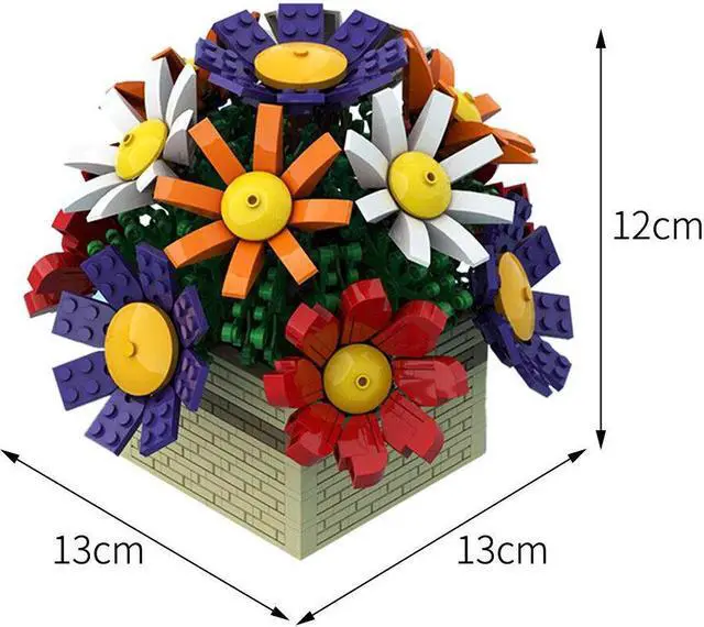 Main image of ZITIANYOUBUILD C7158 Colorful Flowers for Mother's Day Birthday Anniversary 699 Parts