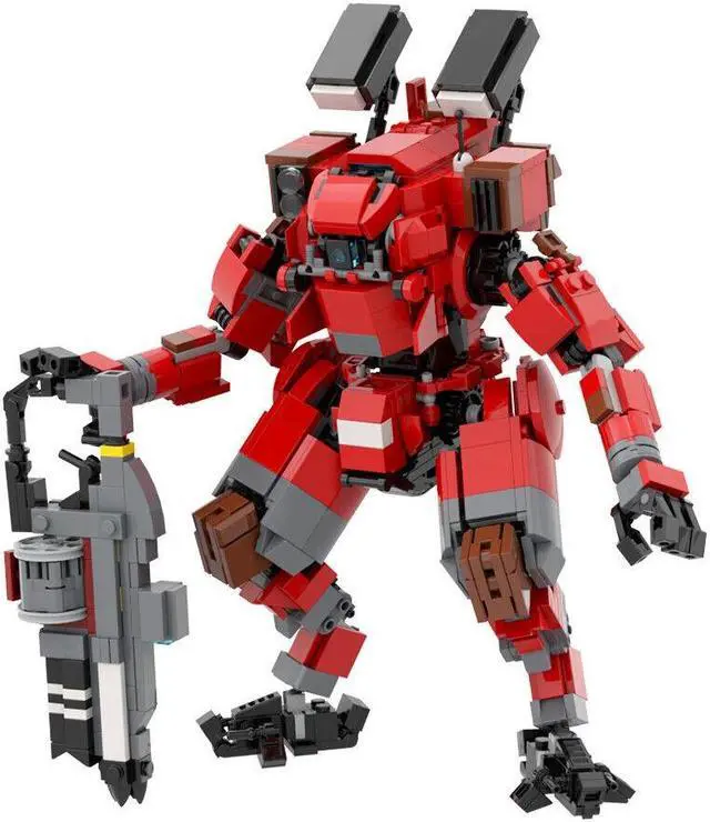 Alt view image 3 of 5 - ZITIANYOUBUILD C9582 Red Robot Model Building Toys Set from Video Game 976 Parts for Adults
