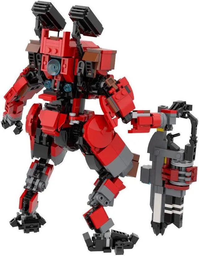 Alt view image 4 of 5 - ZITIANYOUBUILD C9582 Red Robot Model Building Toys Set from Video Game 976 Parts for Adults