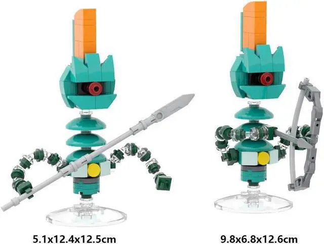 Alt view image 5 of 6 - ZITIANYOUBUILD C9594 2-in-1 Soldier Sculpture Building Toys Set from Video Game 199 Parts