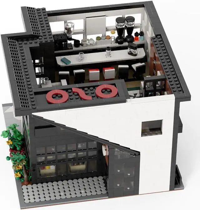 Main image of ZITIANYOUBUILD C4544 Modern Cafe Modular Building with Interior Building Toys 2803 Parts