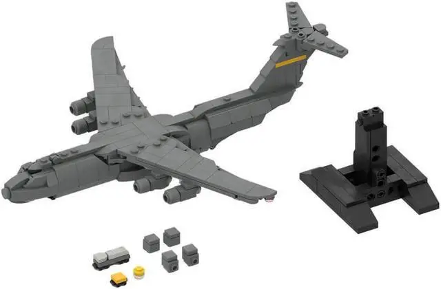 Alt view image 2 of 6 - ZITIANYOUBUILD Custom MOC-163191 C-5 GALAXY | Cargo 1/300 Scale Active US Military 367 Parts