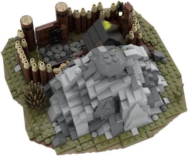 Alt view image 2 of 3 - ZITIANYOUBUILD MOC-114319 Medieval Gold Mine Model Building Toys Set for Collection 756 Parts