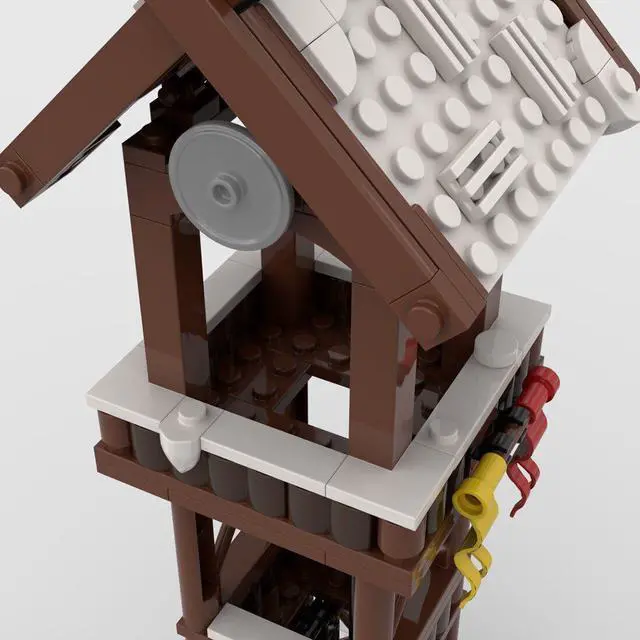 Alt view image 2 of 5 - ZITIANYOUBUILD Custom MOC-95891 Winter Viking Tower Parts 306 Parts Kids Gift for Christmas
