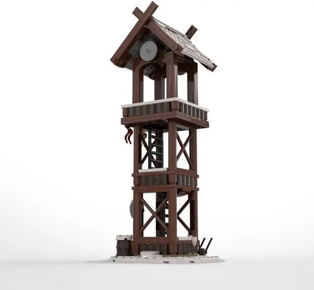 Alt view image 4 of 5 - ZITIANYOUBUILD Custom MOC-95891 Winter Viking Tower Parts 306 Parts Kids Gift for Christmas