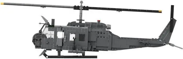 Alt view image 2 of 6 - ZITIANYOUBUILD MOC-93333 Utility Military Helicopter First Turbine-powered Helicopter 722 Parts