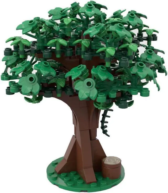 Main image of ZITIANYOUBUILD Custom MOC-79007 Medieval Theme Design Style Medieval Green Tree Model 183 Parts