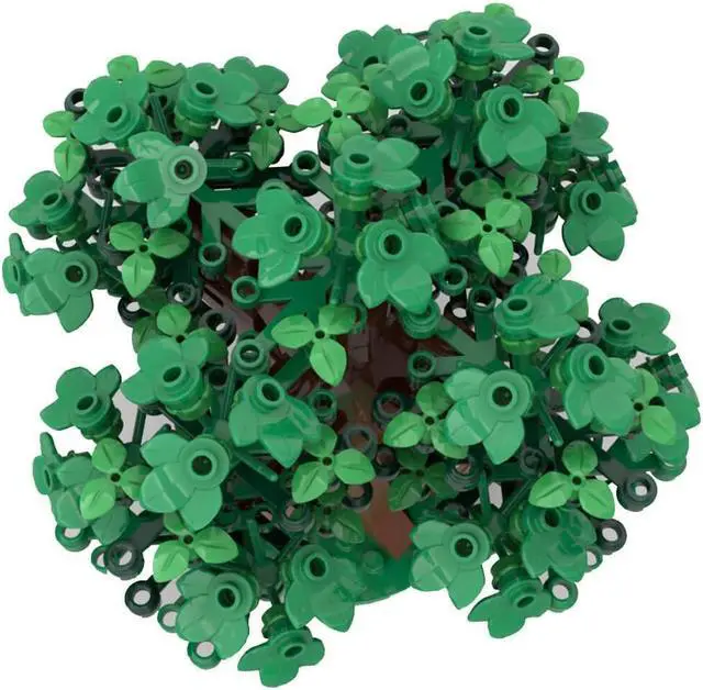 Alt view image 2 of 6 - ZITIANYOUBUILD Custom MOC-79007 Medieval Theme Design Style Medieval Green Tree Model 183 Parts