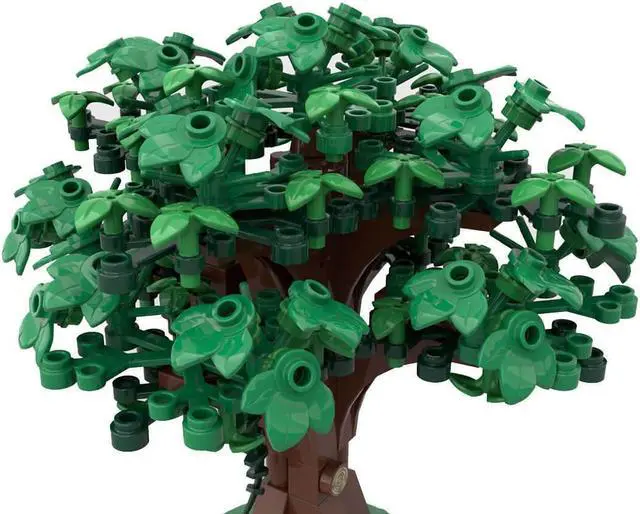 Alt view image 4 of 6 - ZITIANYOUBUILD Custom MOC-79007 Medieval Theme Design Style Medieval Green Tree Model 183 Parts