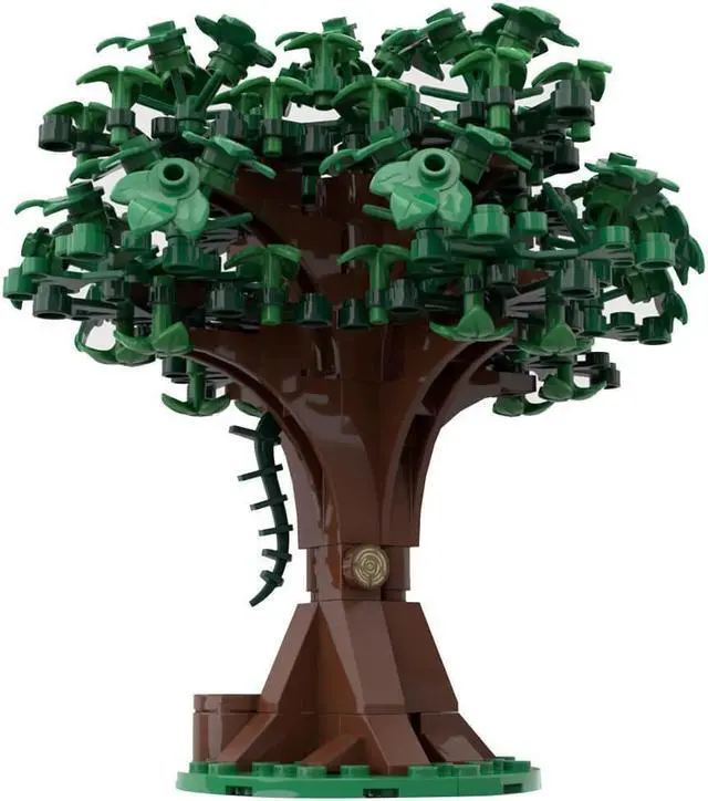 Alt view image 6 of 6 - ZITIANYOUBUILD Custom MOC-79007 Medieval Theme Design Style Medieval Green Tree Model 183 Parts