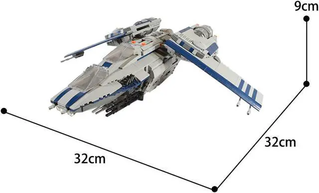 Alt view image 4 of 4 - ZITIANYOUBUILD C6688 Resistance BAAT: Battlefield Arial Assault Transport Gunship 1595 Parts