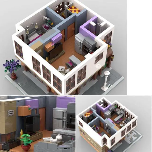 Alt view image 6 of 6 - ZITIANYOUBUILD MOC-109388 Antique Shop with Traditional House Modular Building 3439 Parts