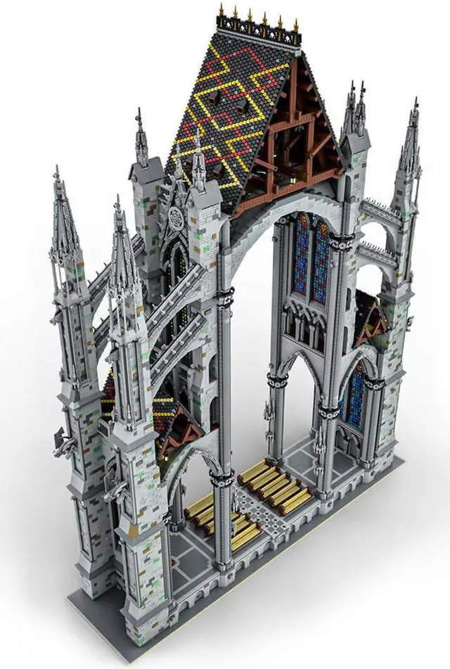 Main image of ZITIANYOUBUILD MOC-172185 Gothic Cathedral- Cross Section 1:42 Scale 41101 Parts 1.34m High