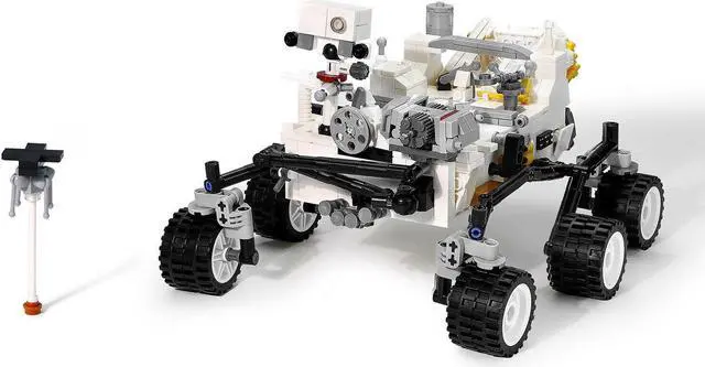 Alt view image 4 of 5 - ZITIANYOUBUILD Custom MOC: C6751Y01 Mars Rover 2021 Perseverance Car Vehicle 735 Parts