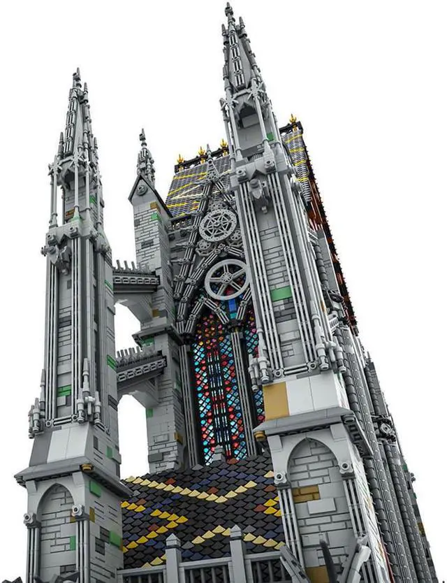 Alt view image 4 of 6 - ZITIANYOUBUILD MOC-172185 Gothic Cathedral- Cross Section 1:42 Scale 41101 Parts 1.34m High