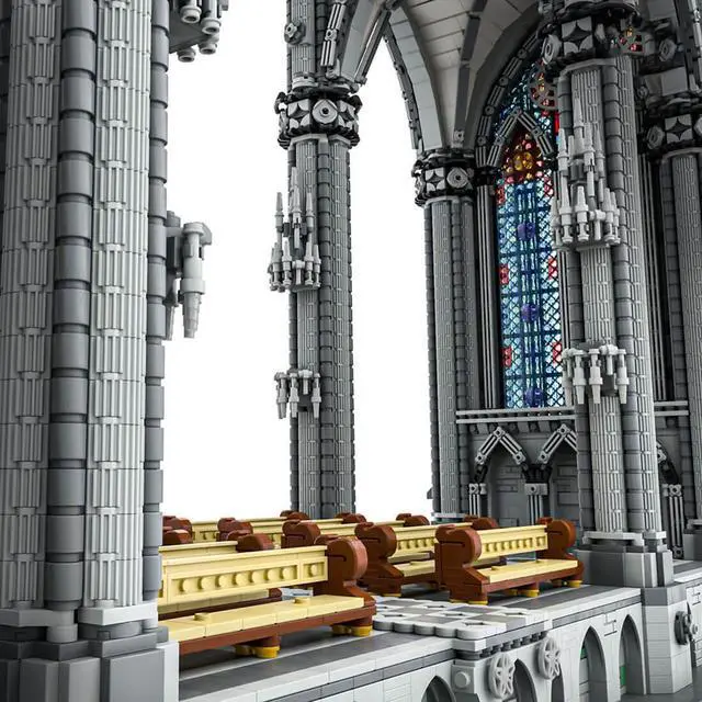 Alt view image 6 of 6 - ZITIANYOUBUILD MOC-172185 Gothic Cathedral- Cross Section 1:42 Scale 41101 Parts 1.34m High