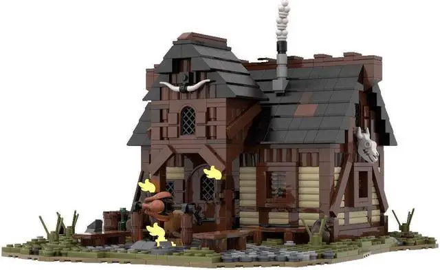 Main image of ZITIANYOUBUILD MOC-112418 Modular Building: Medieval Hunter's Hut House Model 1404 Parts