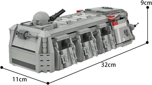 Alt view image 2 of 2 - ZITIANYOUBUILD C4782 Imperial Soldiers Transport Building Toys Set Mini-fig Scale 921 Parts