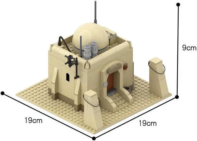 Main image of ZITIANYOUBUILD C5511 Modular Building: Tatooine Single House from Movie 601 Parts