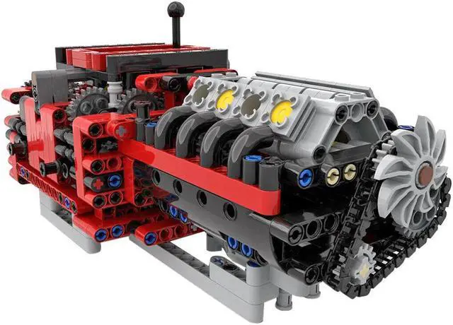 Alt view image 3 of 4 - ZITIANYOUBUILD MOC-79482 Manual 8 Speed Gearbox Model with Power Functions 685 Parts