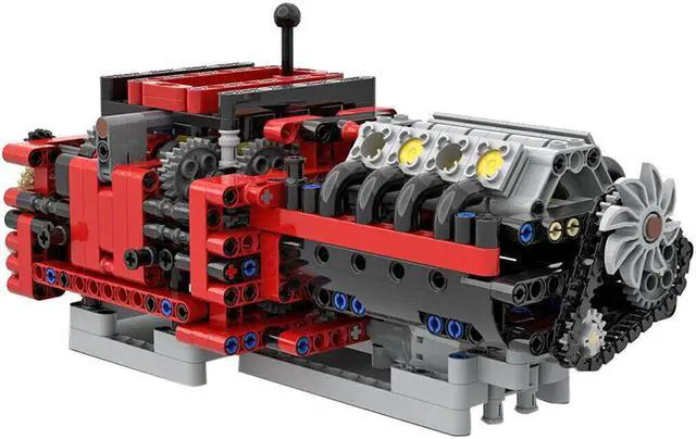 Main image of ZITIANYOUBUILD MOC-79482 Manual 8 Speed Gearbox Model with Power Functions 685 Parts
