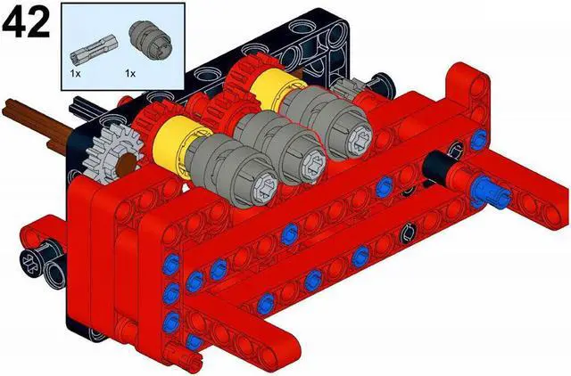 Alt view image 4 of 4 - ZITIANYOUBUILD MOC-79482 Manual 8 Speed Gearbox Model with Power Functions 685 Parts
