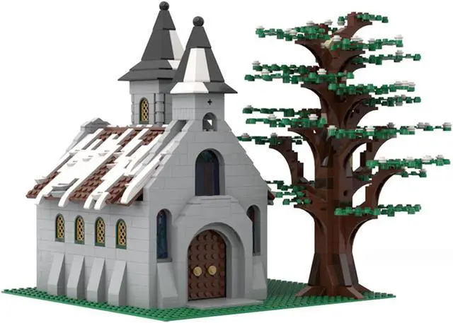 Main image of ZITIANYOUBUILD YOUFOY A Little Romanic Style Church for Your Winter Village 1154 Pieces