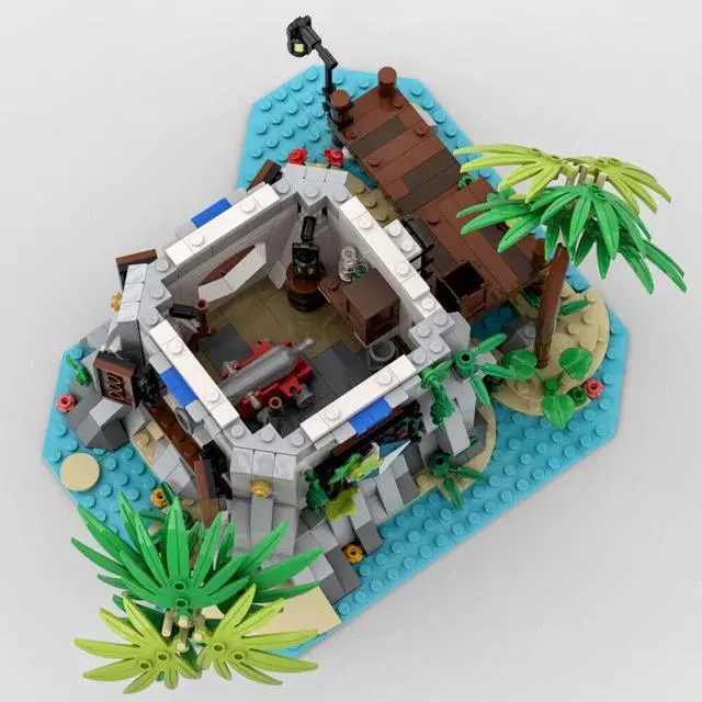 Alt view image 6 of 6 - ZITIANYOUBUILD MOC-80308 Imperial Soldiers' Cannon Station Building Toys for Pirates 841 Parts