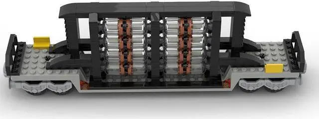 Main image of ZITIANYOUBUILD Custom MOC-88805 Nulcear Waste Uranium Rods Train Car 206 Parts for Christmas