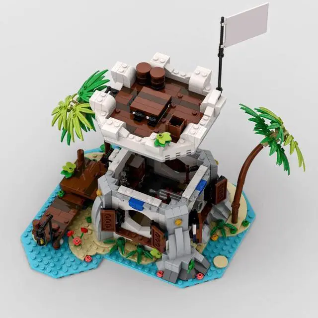 Alt view image 5 of 6 - ZITIANYOUBUILD MOC-80308 Imperial Soldiers' Cannon Station Building Toys for Pirates 841 Parts