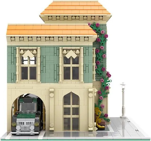 Alt view image 3 of 4 - ZITIANYOUBUILD C5475 Modular Post Office with Delivery Car Building Toys Set 2308 Parts