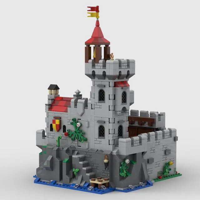 Alt view image 4 of 4 - ZITIANYOUBUILD MOC-159182 Castle with Royal Bedroom, Weapons Room and Watchtower 1516 Parts