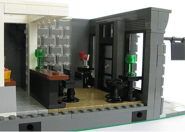 Alt view image 4 of 5 - ZITIANYOUBUILD C4227 Fully Furnished Modular Building Bar with Interior 1638 Parts Gift