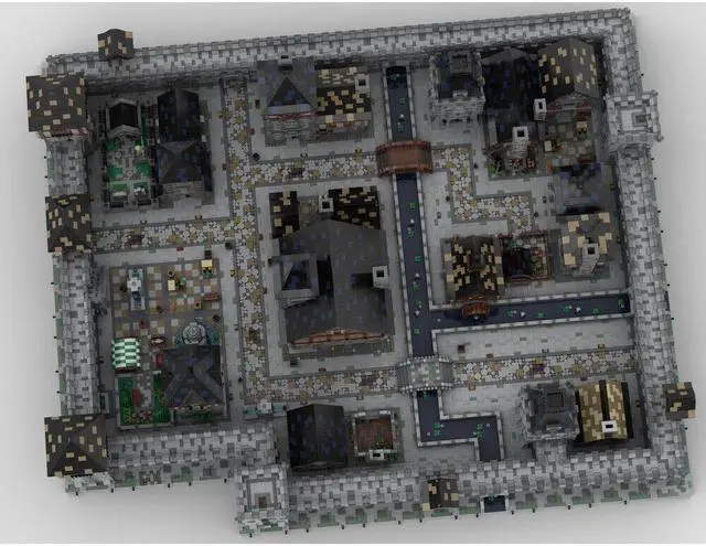 Main image of ZITIANYOUBUILD MOC-88654 Medieval Castle Individual City-combinations w/ 52 Modules 48241 Parts