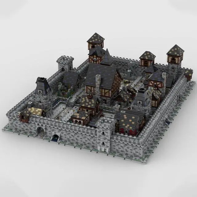 Alt view image 4 of 5 - ZITIANYOUBUILD MOC-88654 Medieval Castle Individual City-combinations w/ 52 Modules 48241 Parts