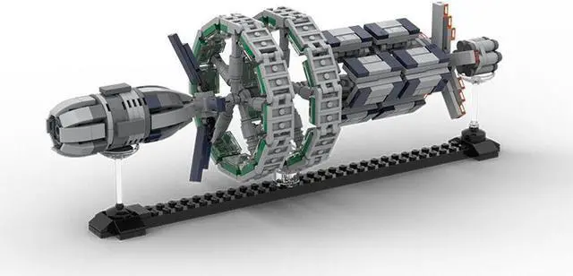 Main image of ZITIANYOUBUILD MOC-129155 Orbis Starport Station with Stand from Game 493 Parts 1:20000 Scale