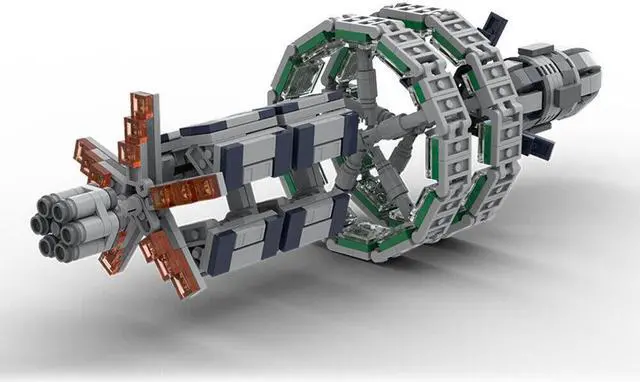 Alt view image 6 of 6 - ZITIANYOUBUILD MOC-129155 Orbis Starport Station with Stand from Game 493 Parts 1:20000 Scale