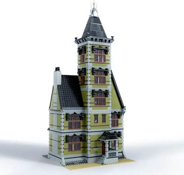 Alt view image 2 of 4 - ZITIANYOUBUILD C4883 Modular Building: Haunted House with Full Interior 3723 Parts Gift