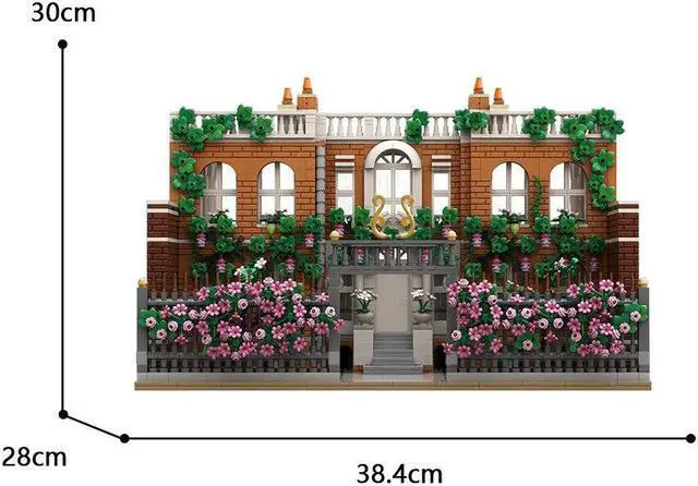 Alt view image 3 of 3 - ZITIANYOUBUILD C7974 Villa with Iconic House Facade & Flowers from TV Series 3023 Parts