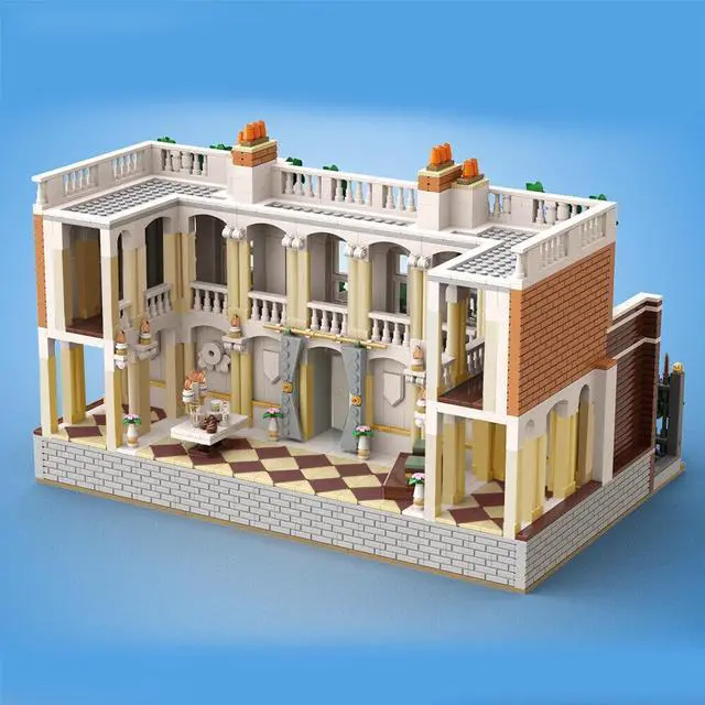 Alt view image 2 of 3 - ZITIANYOUBUILD C7974 Villa with Iconic House Facade & Flowers from TV Series 3023 Parts