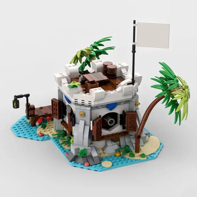 Alt view image 4 of 6 - ZITIANYOUBUILD MOC-80308 Imperial Soldiers' Cannon Station Building Toys for Pirates 841 Parts