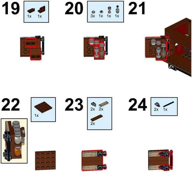 Alt view image 4 of 6 - ZITIANYOUBUILD Custom MOC-78795 Medieval Potion Seller 221 Parts Kids Gift for Christmas