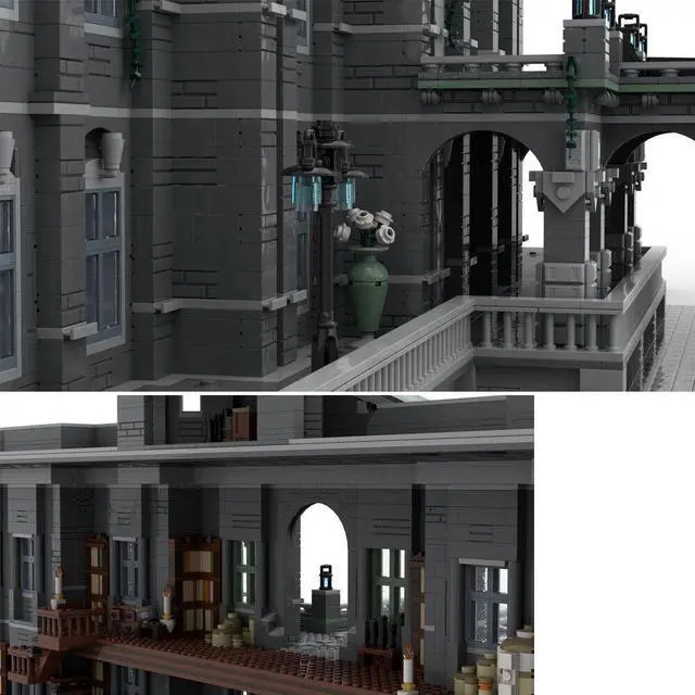 Alt view image 5 of 6 - ZITIANYOUBUILD MOC-149065 A Facade with Interior, Doll's House Game Location 5400 Parts