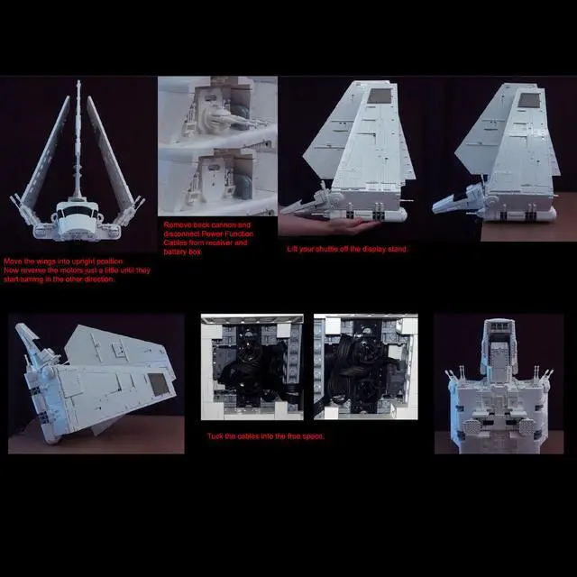 Main image of ZITIANYOUBUILD C4952 Imperial Shuttle with Power Functions and Display Stand